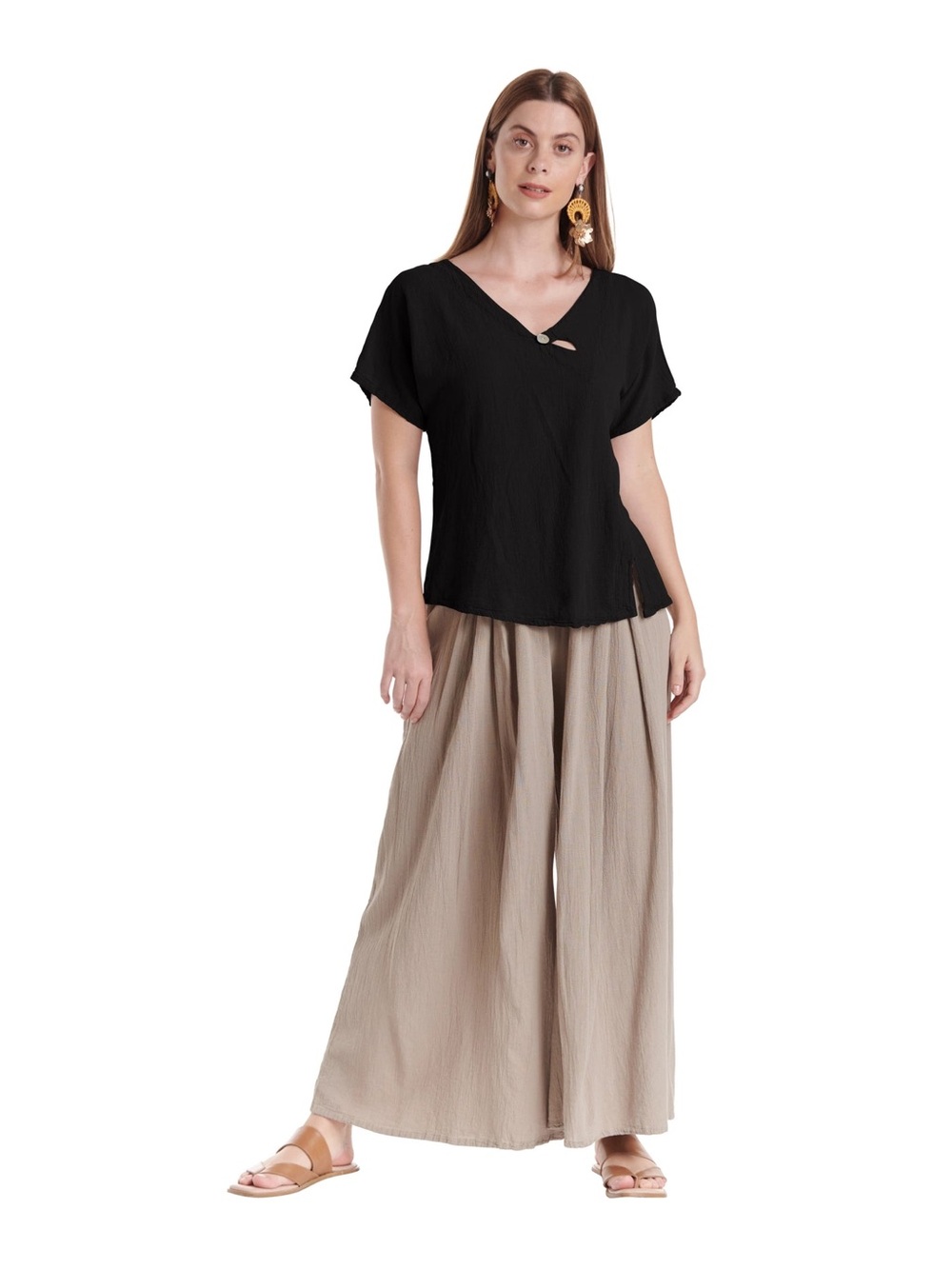Oh My Gauze! Mike Cotton Gauze Blouse